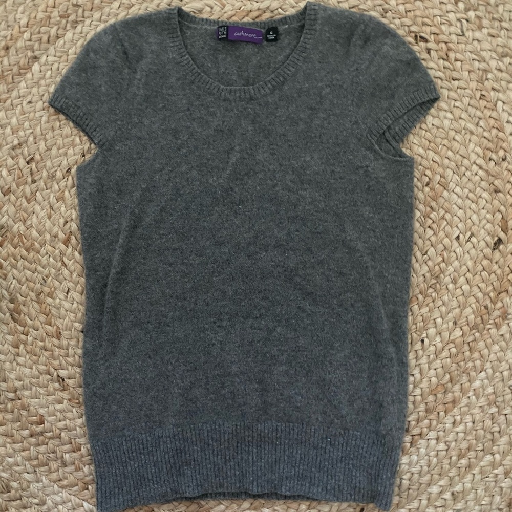 Cashmere Short Sleeve Sweater